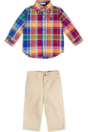 Ralph Lauren Bebé - set de camisa y pantalones algodón
