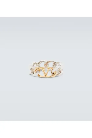 VALENTINO GARAVANI Anillo de cadena con VLogo