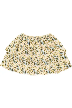 BONPOINT Falda de algodón floral