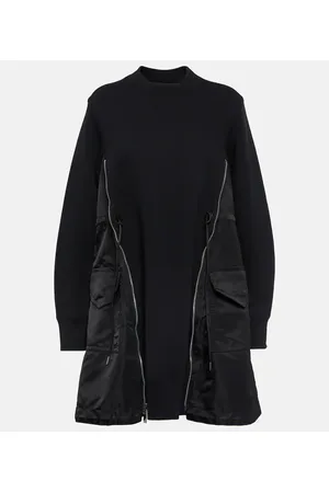 SACAI Vestido corto de algodón