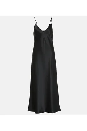 Joseph Vestido lencero Clea de satén de seda