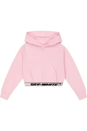 OFF-WHITE Sudadera en jersey de algodón cropped
