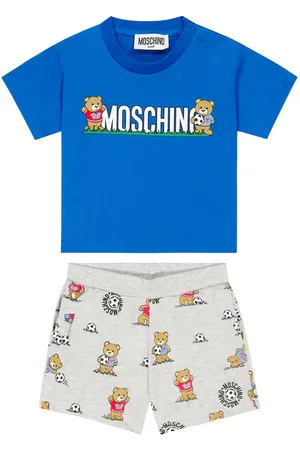 Moschino Bebé - set de camiseta y shorts de algodón
