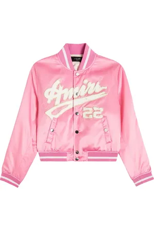 AMIRI Bomber de satén con logo