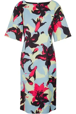 DRIES VAN NOTEN Vestido midi estampado