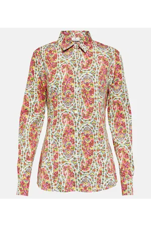 Etro Camisa de algodón con paisley