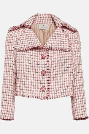 Etro Chaqueta en mezcla de lana cropped