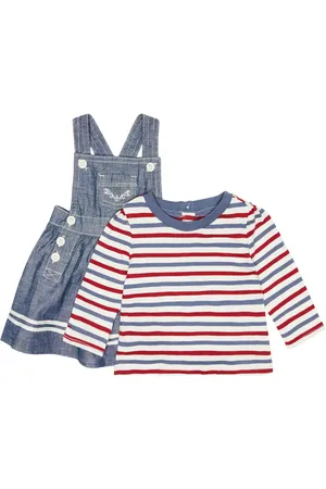 Ralph Lauren Bebé - set de vestido y top a rayas