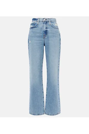 Frame Jeans rectos Le Jane Ankle de tiro alto