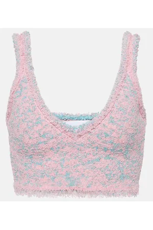 Paco rabanne Crop top de tweed
