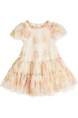 MONNALISA Vestido de tul con estampado