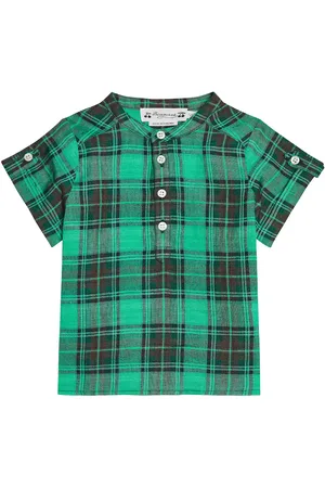 BONPOINT Bebé - camisa Emilio de lino a cuadros