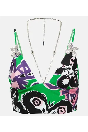 AREA Crop top estampado