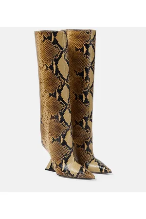The Attico Botas Cheope de piel efecto serpiente