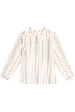BONPOINT Camisa Artiste de algodón a rayas