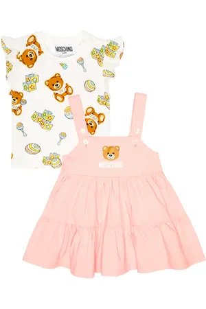 Moschino Bebé - set de camiseta y vestido en mezcla de algodón