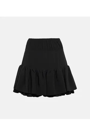 Paco rabanne Minifalda de tiro alto con volantes
