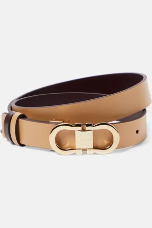 Salvatore Ferragamo Cinturón reversible Gancini de piel