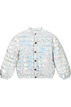 Balmain Chaqueta acolchada metalizada