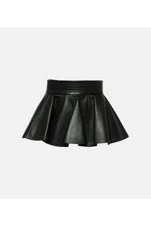Alaïa Alaïa Cinturón de piel con péplum