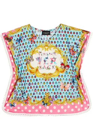VERSACE Pareo Butterflies Kids de algodón
