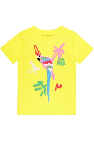 Stella McCartney Camiseta en jersey de algodón estampada