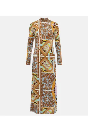 Tory Burch Vestido midi estampado