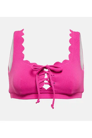 Marysia Top de bikini festoneado