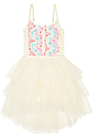 Tutu Du Monde Vestido Gold Dust de tul con lentejuelas