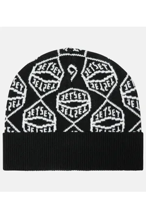 JET SET Gorro de mezcla de lana con logo