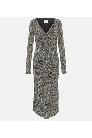 Isabel Marant Vestido midi Laly de jersey estampado
