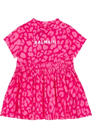 Balmain Bebé - vestido de algodón estampado