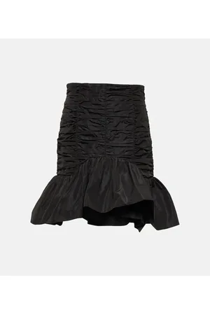 Patou Minifalda de faya fruncida