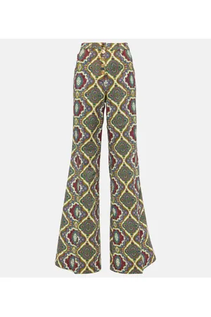 Etro Jeans anchos de tiro alto estampados