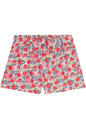 Ralph Lauren Shorts de algodón floral con cinturón