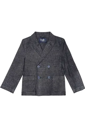 Il gufo Blazer cruzado en denim