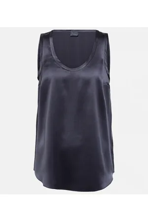 Brunello Cucinelli Tank top en mezcla de seda