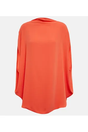 Maison Margiela Top de satén drapeado