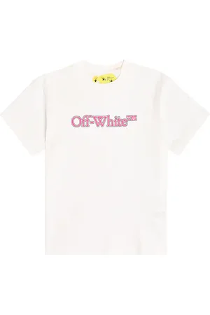 OFF-WHITE Camiseta de jersey de algodón con logo