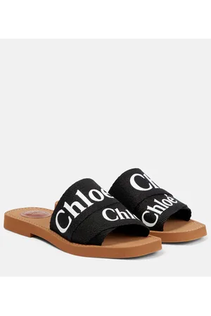 Chloé Chloé Sandalias Woody de lona