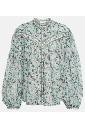 Marant Etoile Blusa Salika de algodón estampada