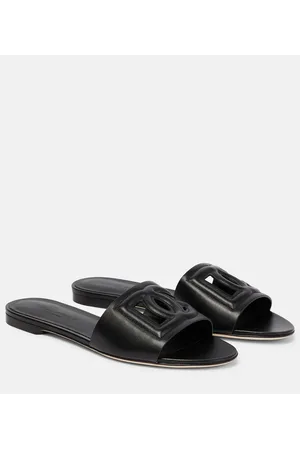 Dolce & Gabbana Sandalias de piel con DG