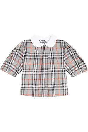 Burberry Blusa en mezcla de algodón a cuadros