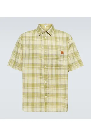 Loewe Camisa en mezcla de algodón a cuadros