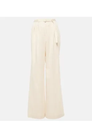 Joseph Pantalones anchos Tunis de algodón