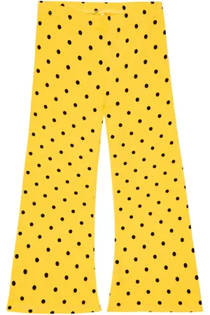 Mini Rodini Pantalones flared de jersey con lunares