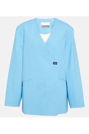 Ganni Blazer de algodón