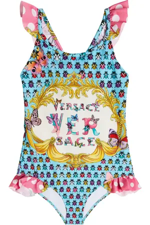 VERSACE Bañador con logo estampado