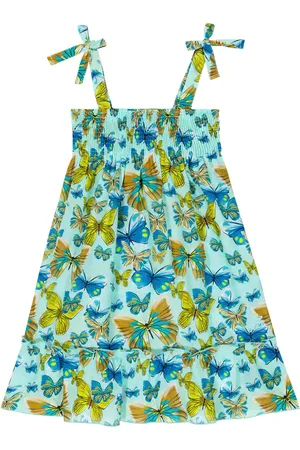 Vilebrequin Vestido Butterfly de algodón