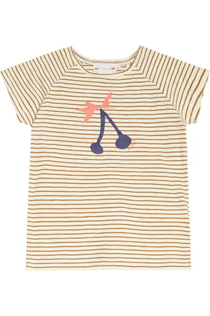 BONPOINT Camiseta Asmae de algodón a rayas